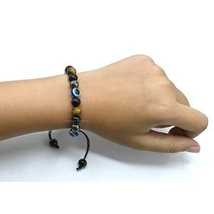 Triple crystal protection bracelet